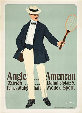 CARL FRANZ MOOS (1878-1959). ANGLO - AMERICAN / MODE U. SPORT. 1908. 49x35½ inches, 124½x90¼ cm. G. Schuh, Munich.                               